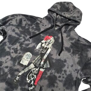 Zombie Makeout Club Hoodie Mens XL Grey Tie Dye RIP My Sanity Anime Goth Graphic